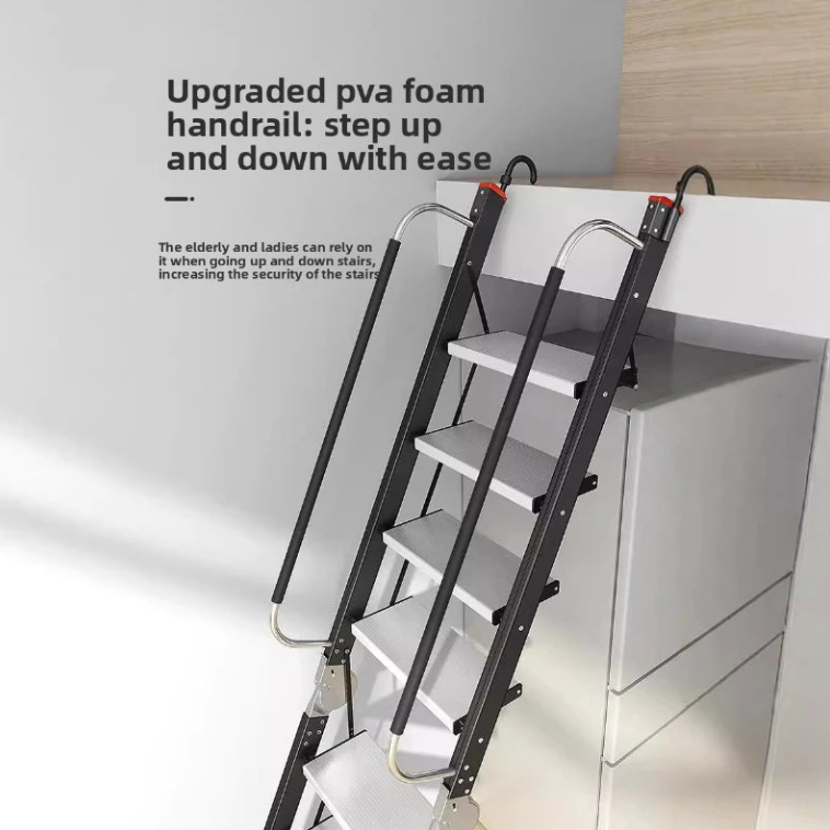 Aluminum alloy ladder Household folding ladder Attic ladder Straight ladder Escalator