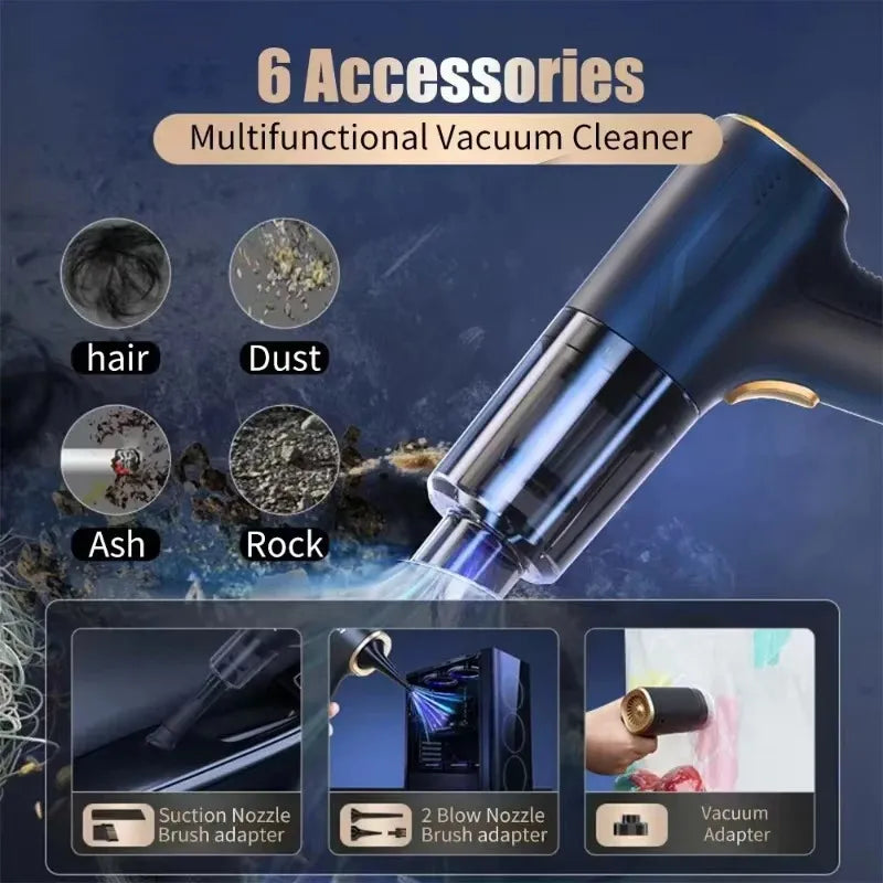 CENRR 998000Pa Wireless Car Vacuum Cleaner – Powerful Portable