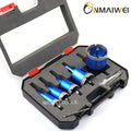 8-Piece Diamond Coated Tile Hole Saw Set — 6mm to 45mm for Glass, M...