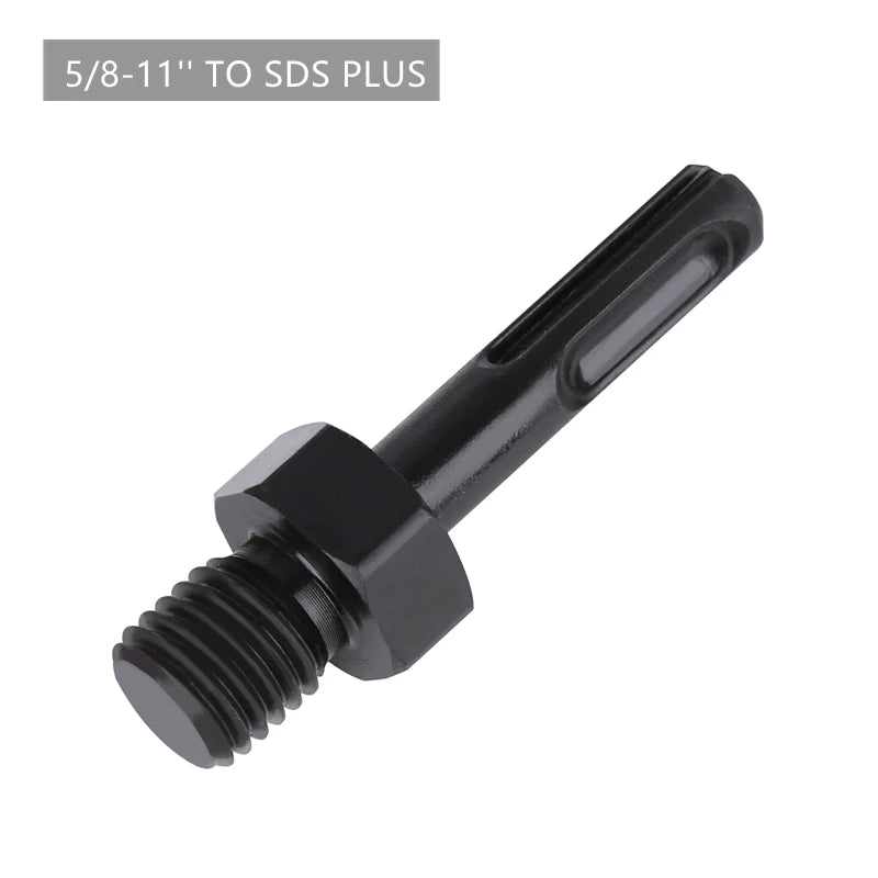 5/8-11"&M14 Thread To 3/8 Hex Arbor SDS Plus Shank Adapt Suitable For