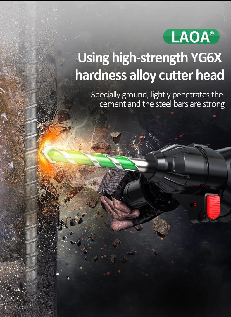 Drill Bit Super Hard Alloy Twist Overlord Drill Through Hole Glass