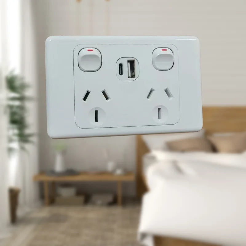Australian Newzealand Standard Wall Socket Outlet SAA General Purpose