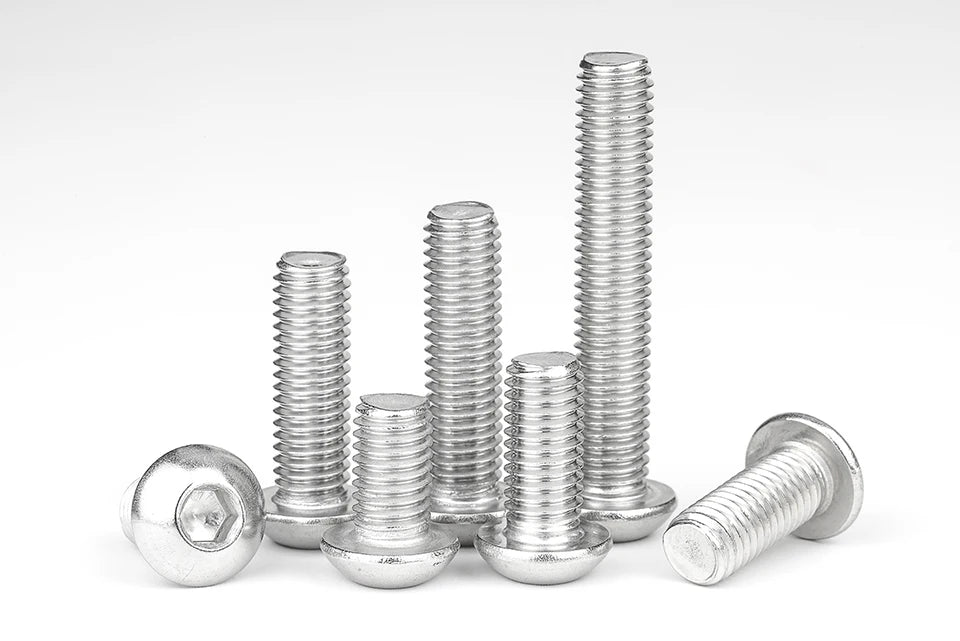 NINDEJIN M2 M2.5 M3 M4 M5 M6 M8 M10 Hexagon Hex Socket Button Head