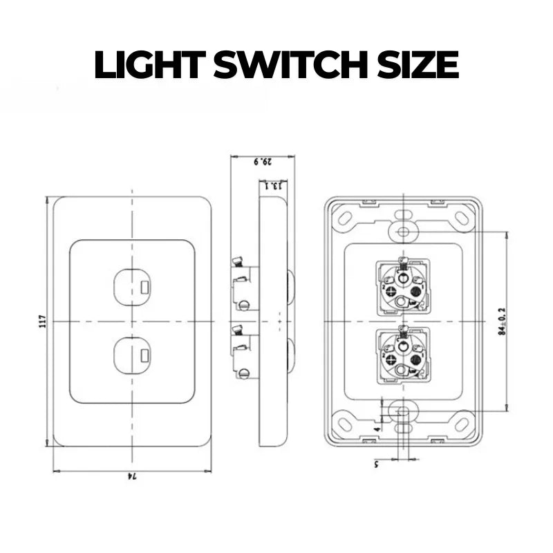 Australian Newzealand Standard Wall Socket Outlet SAA General Purpose