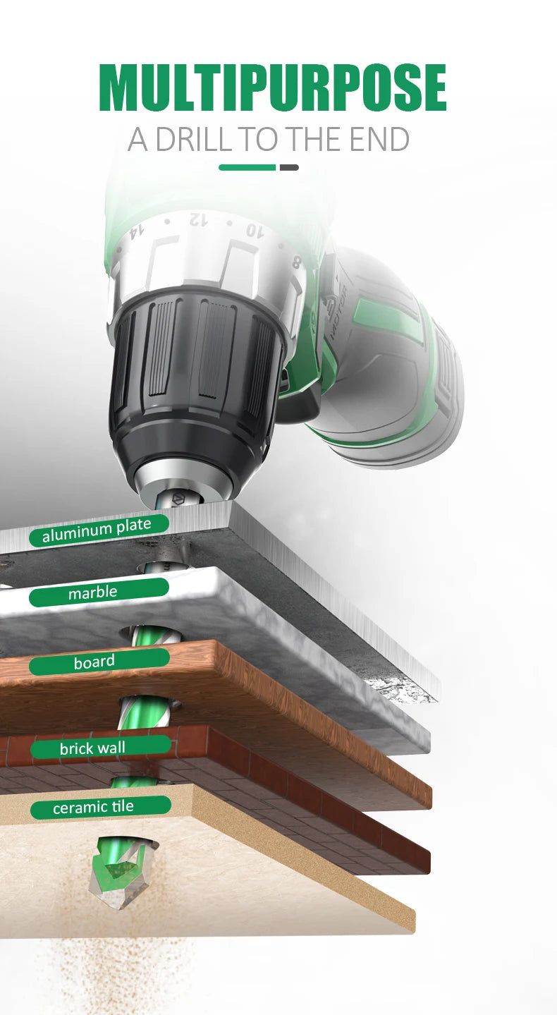 Drill Bit Super Hard Alloy Twist Overlord Drill Through Hole Glass