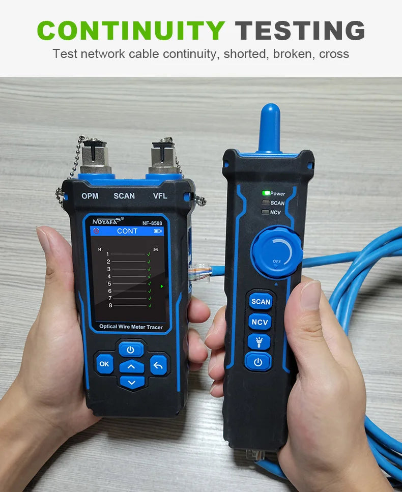 NOYAFA NF-8508 Network Cable Tester – PoE Checker, Wire Tracker
