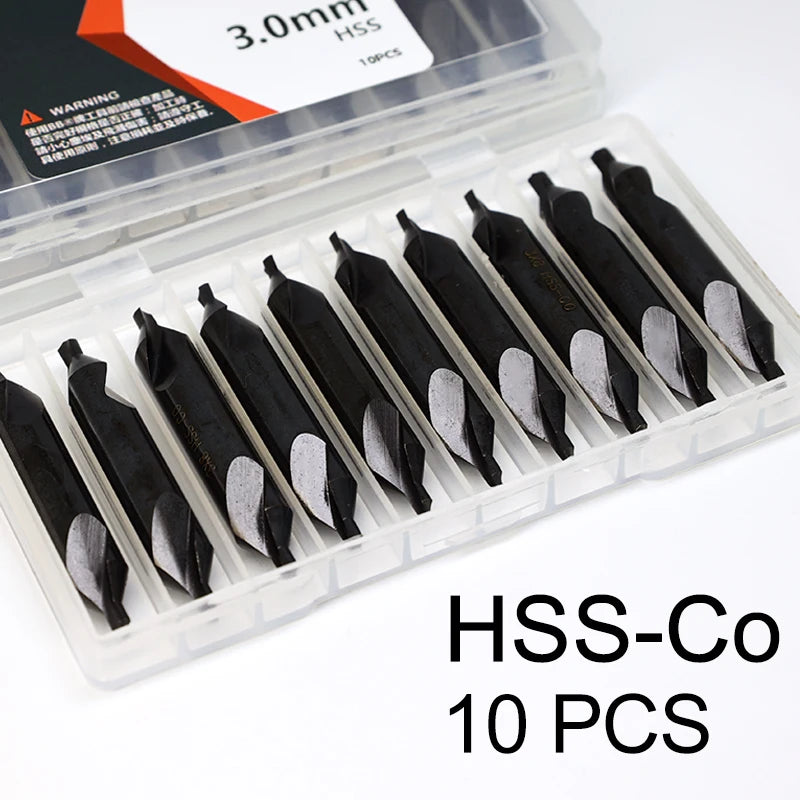 BB Center Drill HSS Co M35 Countersink Chamfer Lath Bit A Form 60 D...