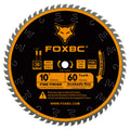 FOXBC 254mm 60-Tooth ATB Thin Kerf Table Saw Blade – Fine Finish