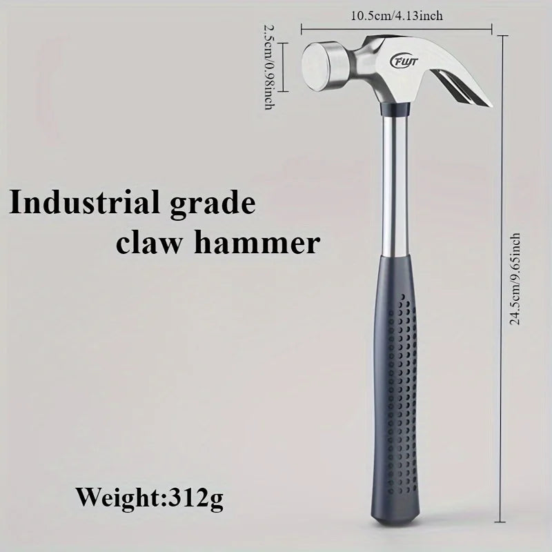 Claw Hammer with Non-Slip Grip, Chrome Vanadium Steel, Ideal for DIY