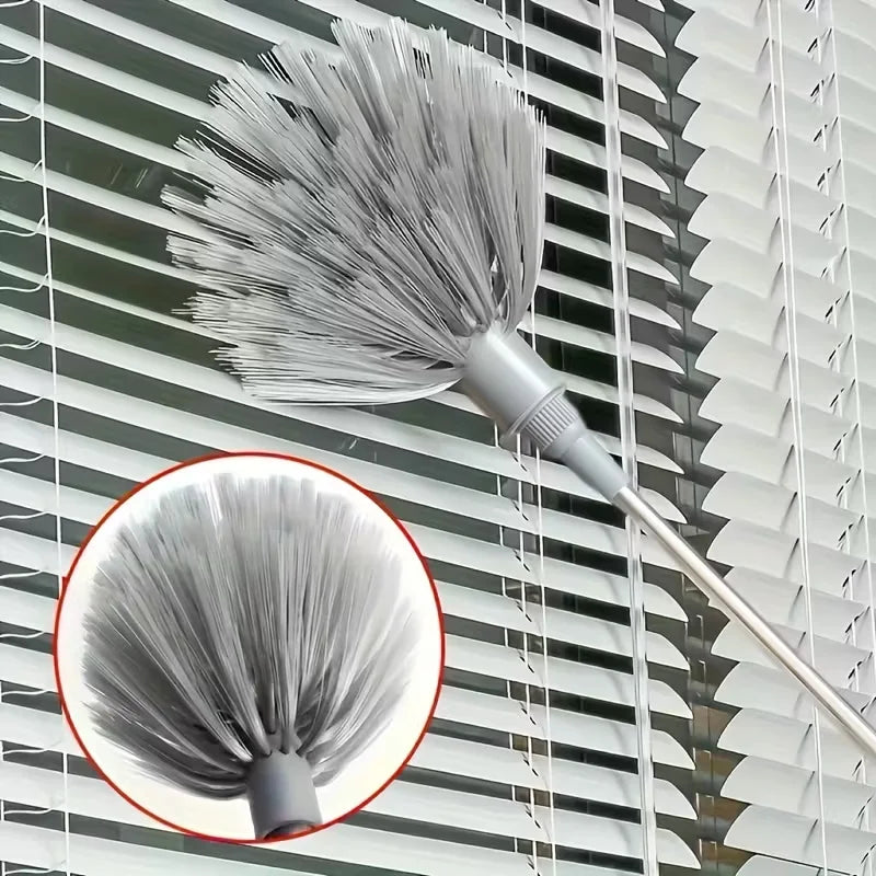 Adjustable Cobweb Ceiling Cleaner – Heavy-Duty Metal Broom & Duster