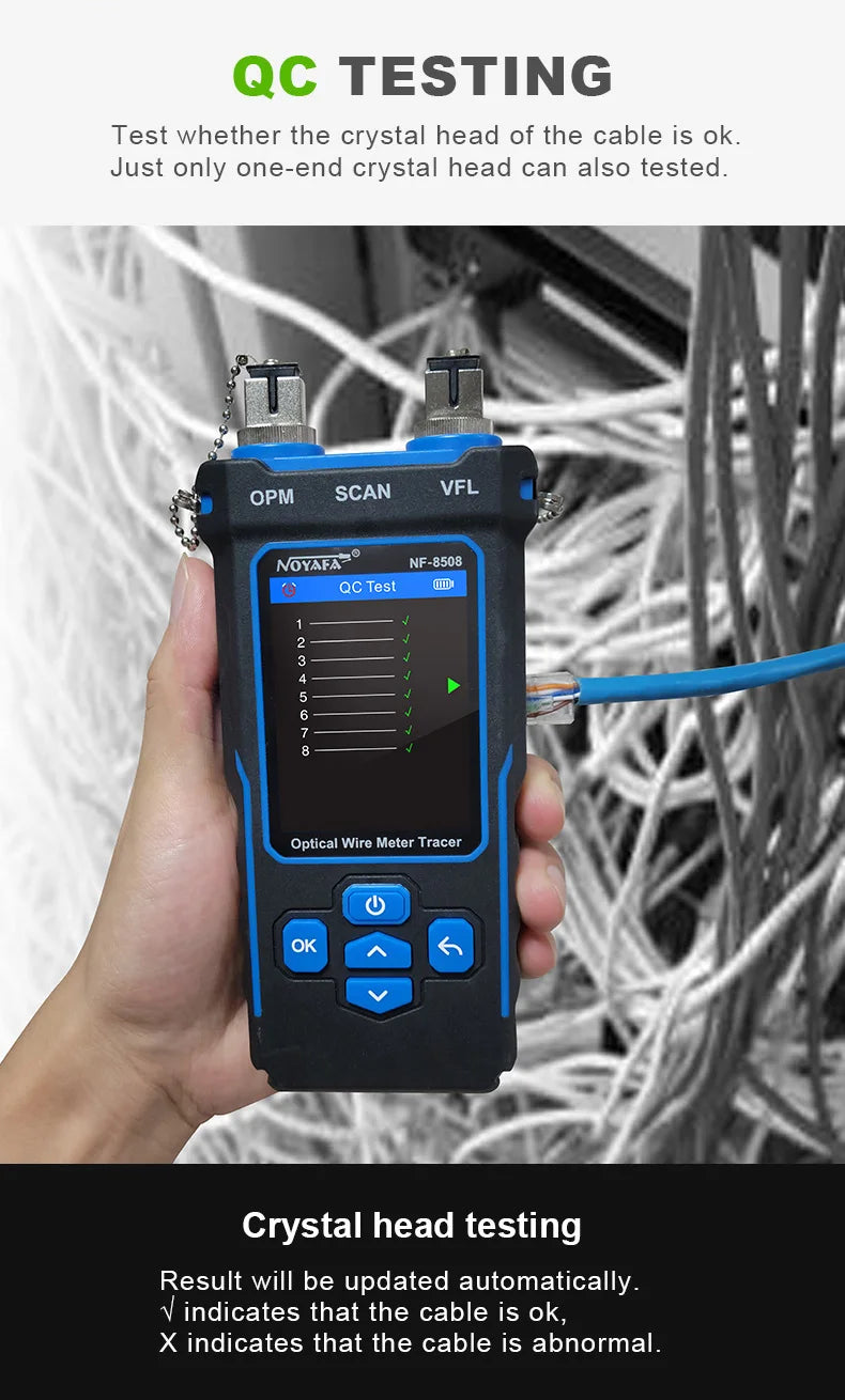 NOYAFA NF-8508 Network Cable Tester – PoE Checker, Wire Tracker