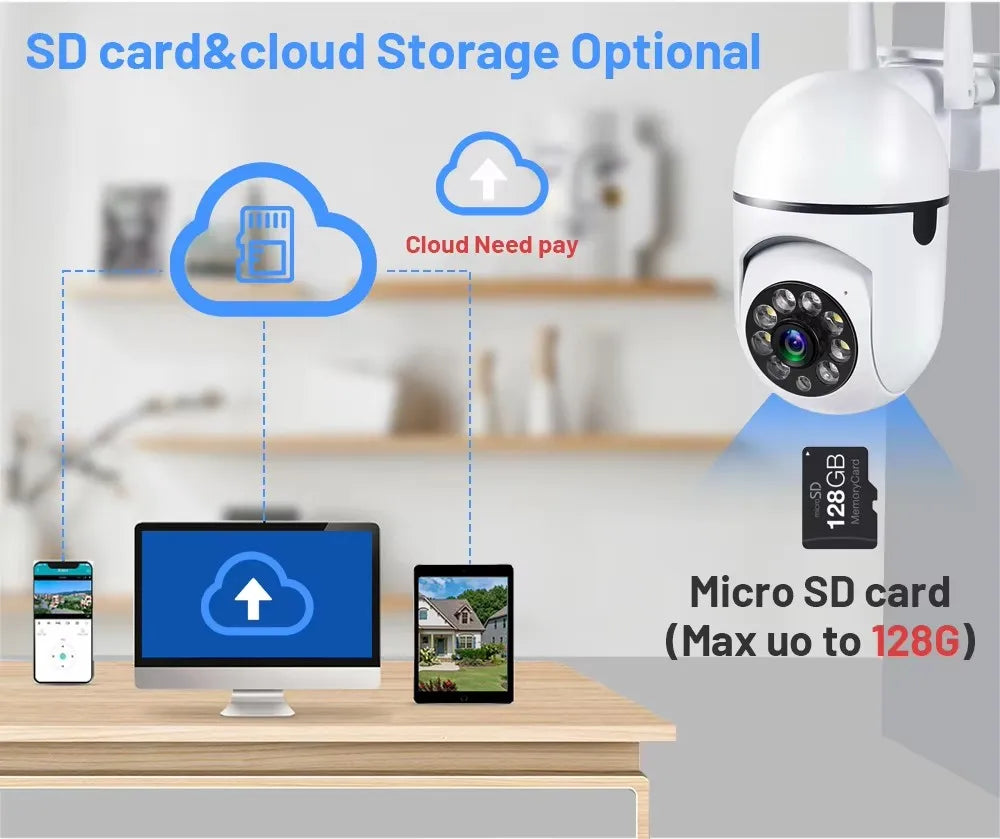 8MP Wifi IP Wireless Security Surveillance PTZ Camera 4X Zoom Cameras