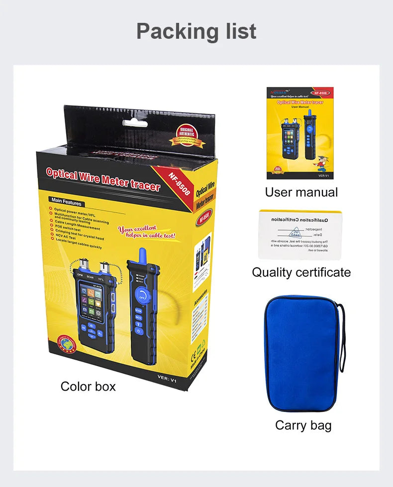 NOYAFA NF-8508 Network Cable Tester – PoE Checker, Wire Tracker