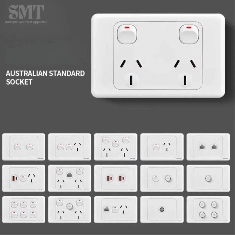 Australian Newzealand Standard Wall Socket Outlet SAA General Purpose