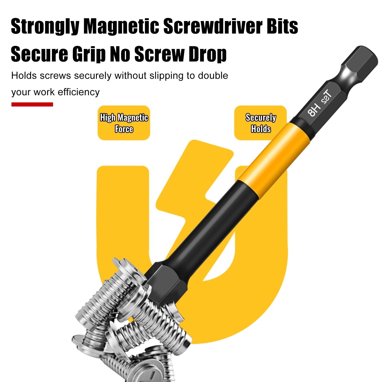 Magnetic Hex Driver Bits Set 50/100/150mm H1.5-H10mm with Enhanced
