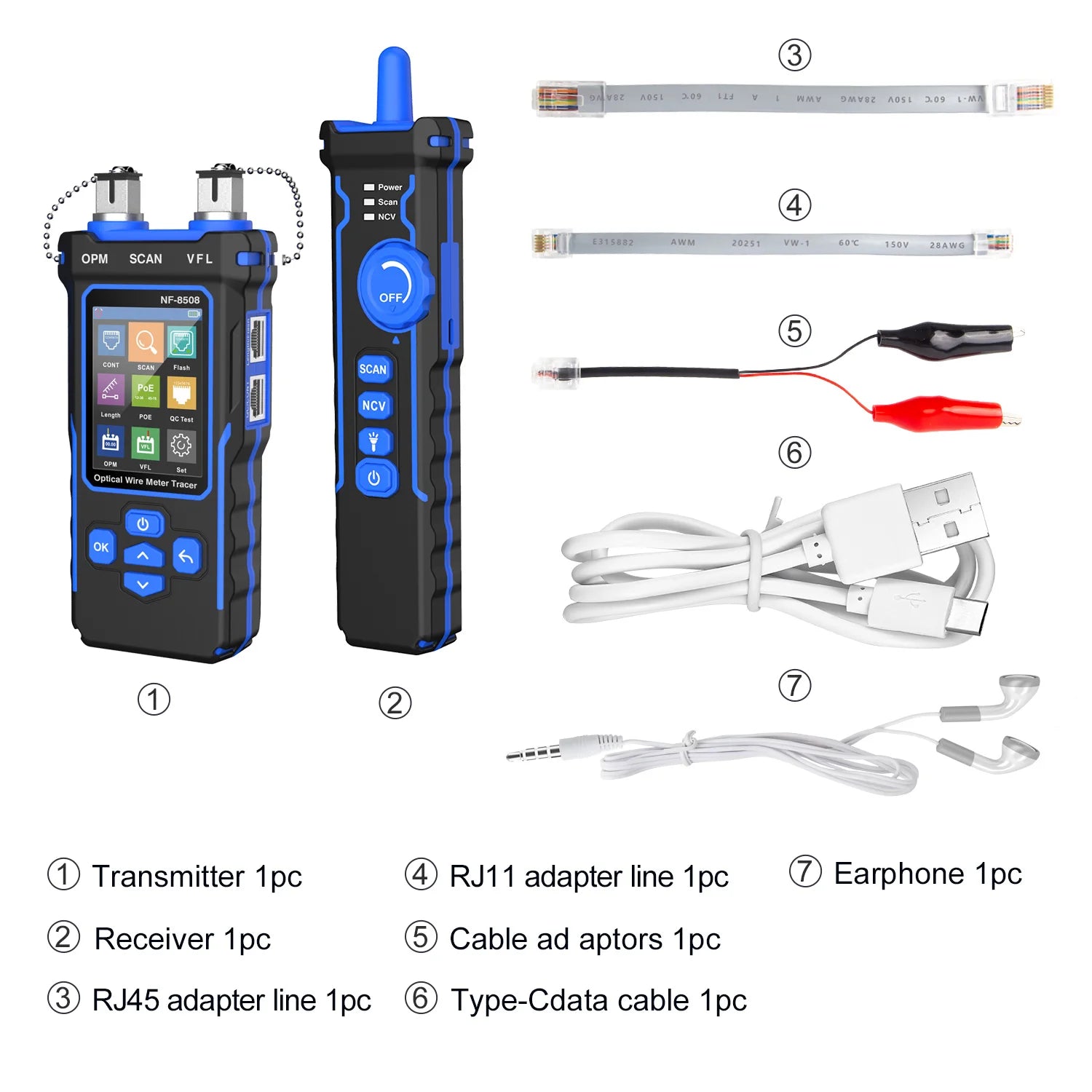 NOYAFA NF-8508 Network Cable Tester – PoE Checker, Wire Tracker