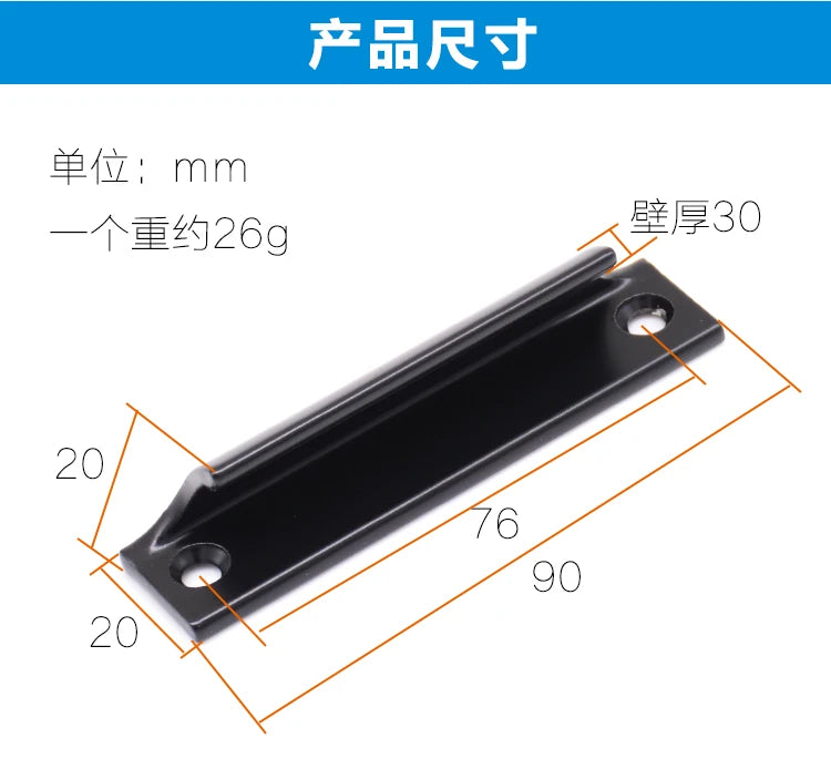 New Aluminum Alloy Door Handle Push-pull Balcony Gate Window Pulls