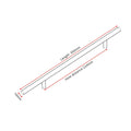 Modern Stainless Steel Kitchen Door Cabinet T Bar Handle Pull Knob