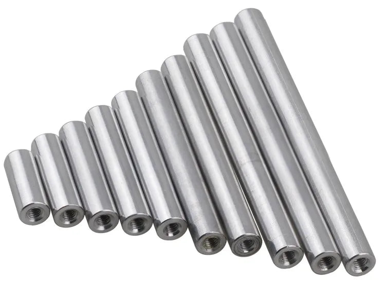 2pcs-10pcs/lot M2 M2.5 M3 M4 M5 M6 M8 M10*L Round aluminum standoff
