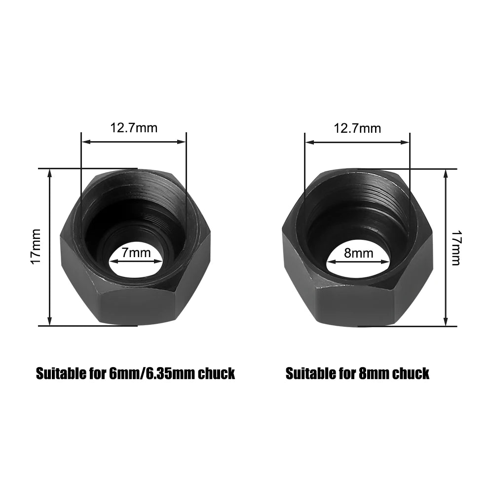 6mm or 6.35mm or 8mm collet chuck with nut Engraving Trimming Machine