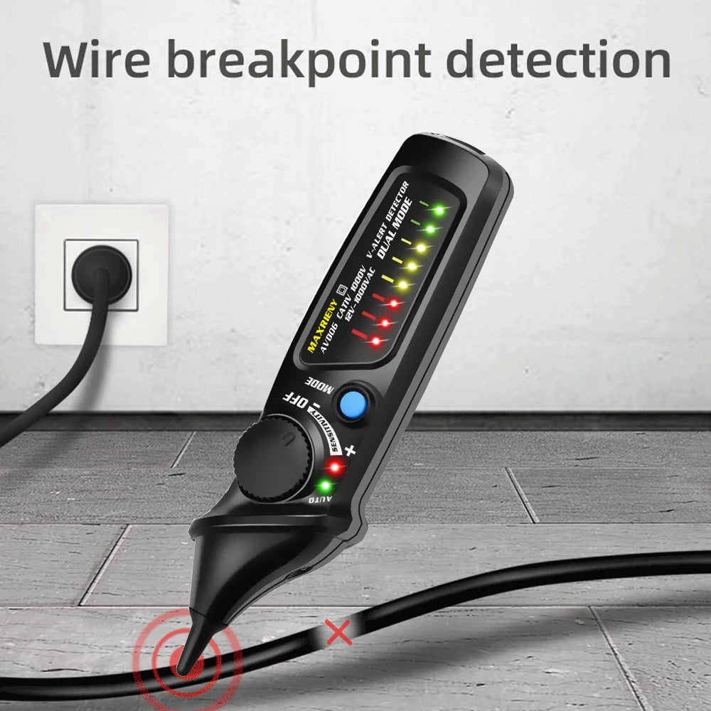 MAXRIENY Non-Contact Voltage Detector Tester AVD06 Socket Wall Outlet