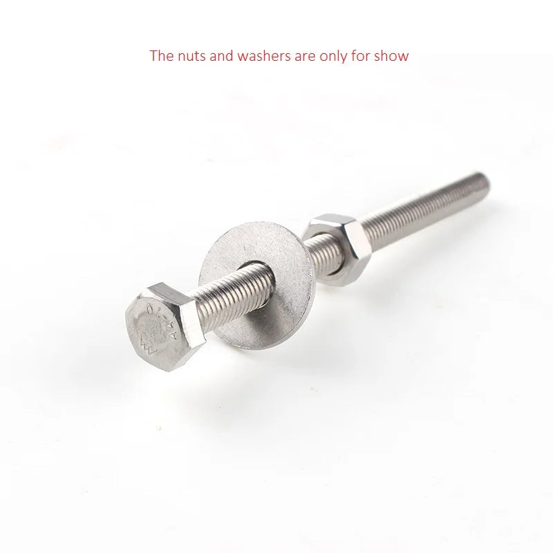 External Hexagon Extended Screws 304 Stainless Steel Outer Flat