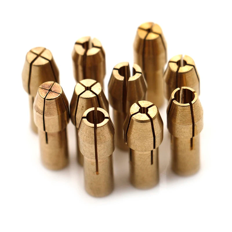 10Pcs Mini Drill Chucks Adapter 0.5mm-3.2mm Dremel Mini Drill Chucks