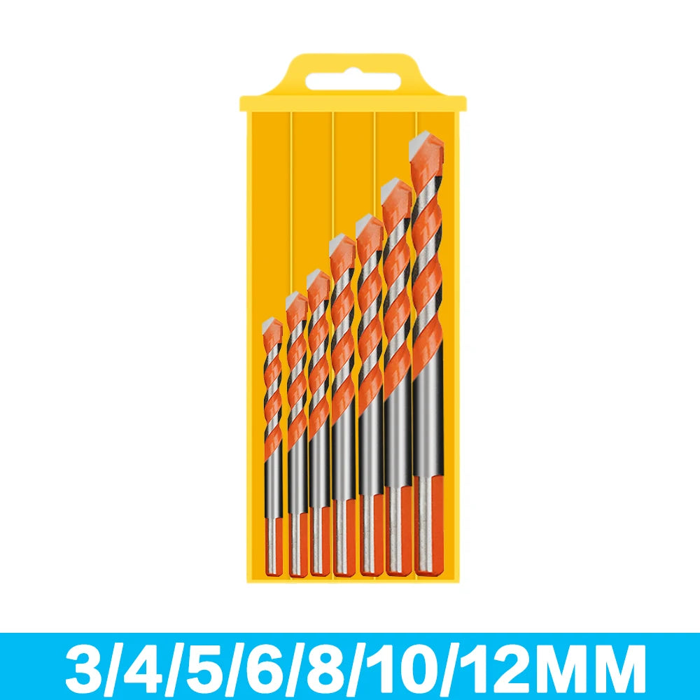 Masonry Drill Bits Set for Tile, Brick, Cement, Concrete, Glass