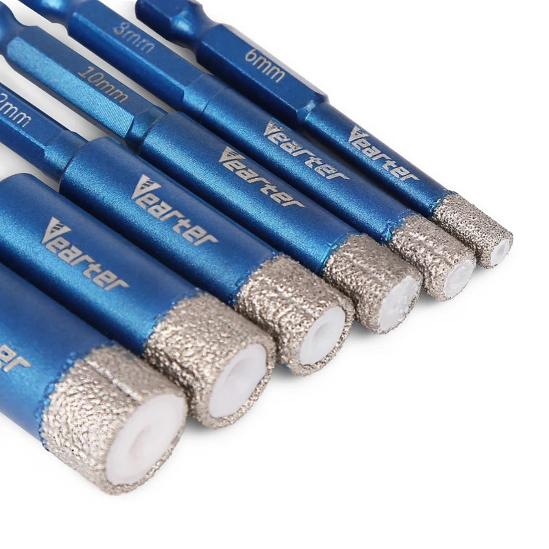 Vearter 6-16mm Diamond Dry Drilling Core Bit Hex Shank Brazed Drill