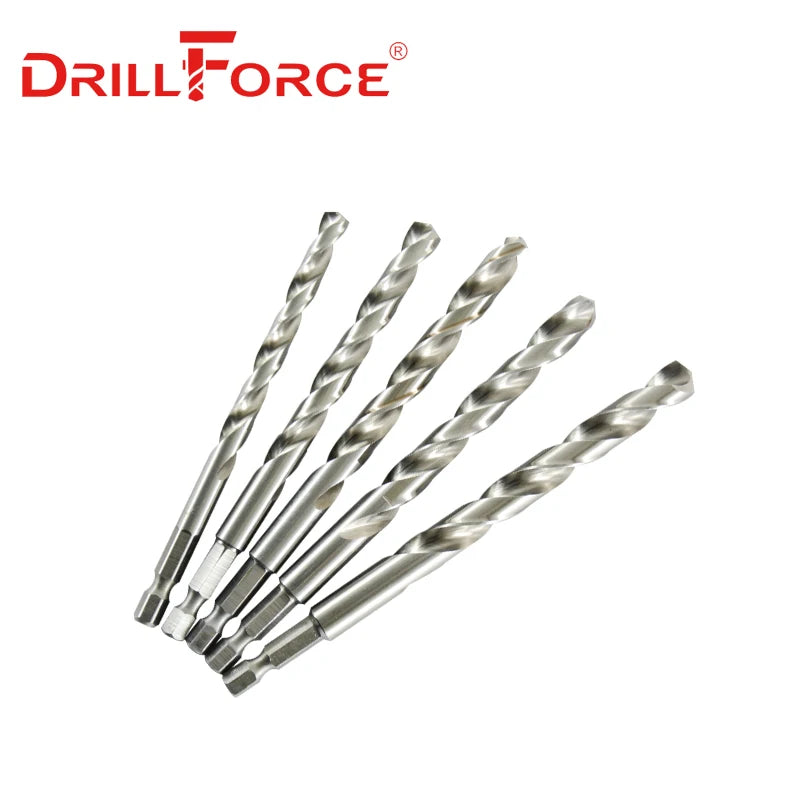 10PCS 1.5mm-13mm M35 HSSCO Cobalt Drill Bits HSS Twist Hex Quick
