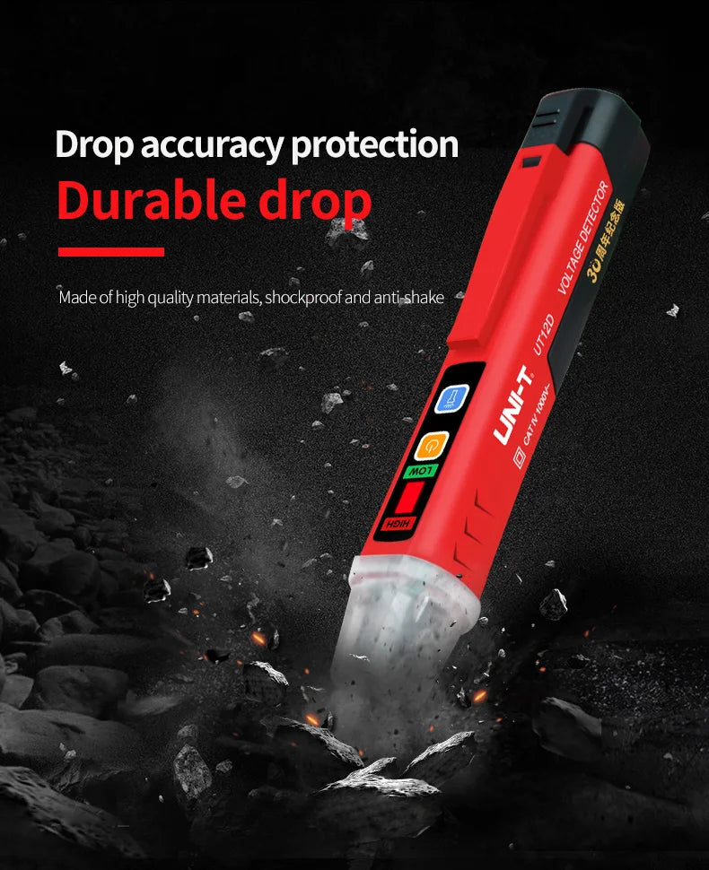 UNI-T UT12D UT12E UT12M Non Contact Voltage Detector Pen High and Low