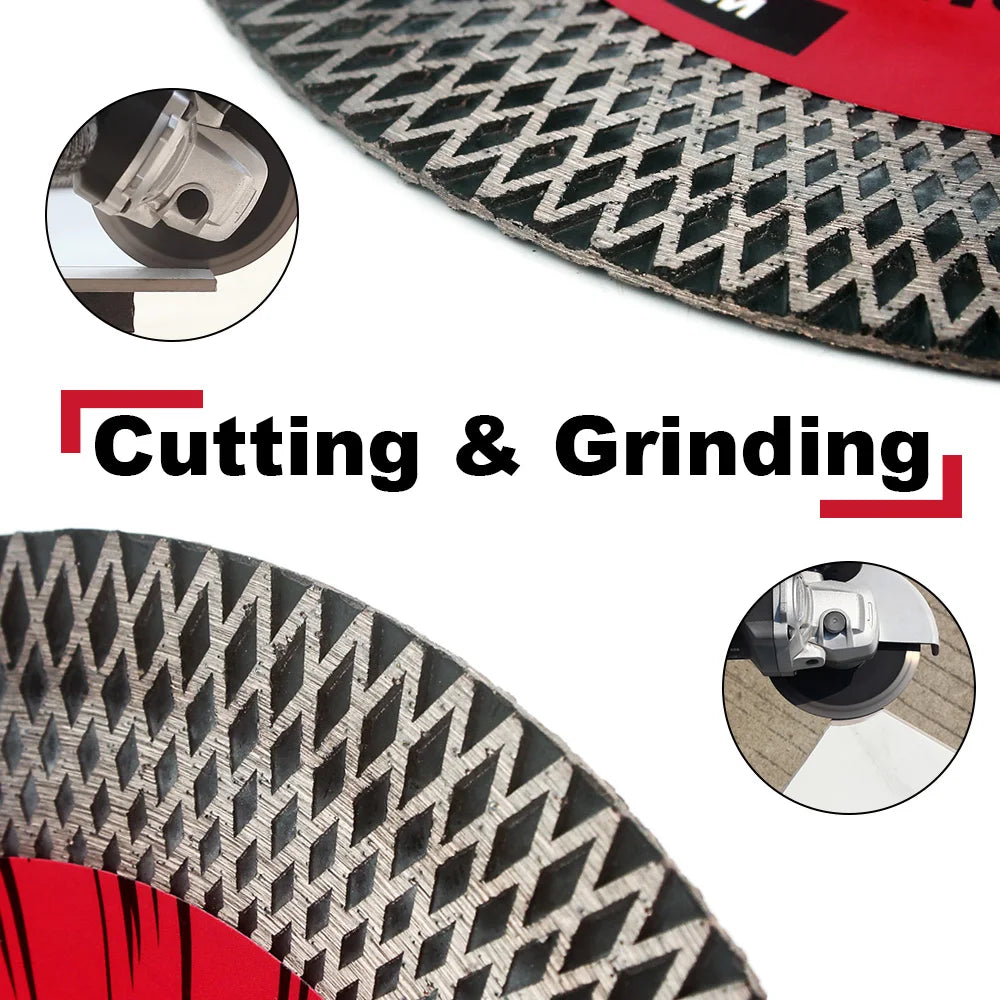 Turbo Diamond Cutting Disc 115–125mm – Porcelain, Tile & Granite