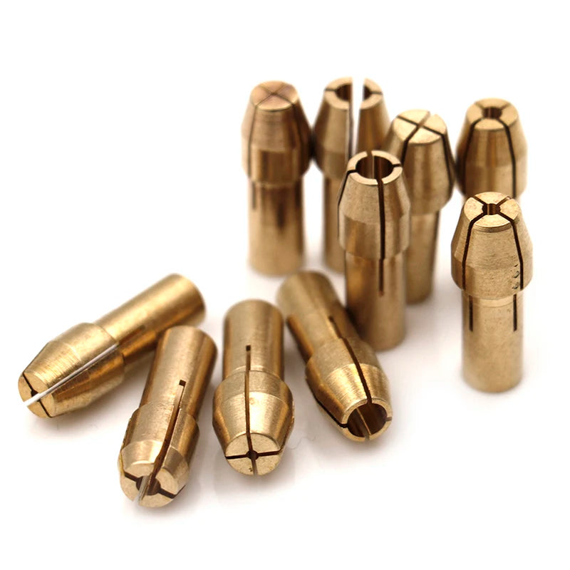 10Pcs Mini Drill Chucks Adapter 0.5mm-3.2mm Dremel Mini Drill Chucks