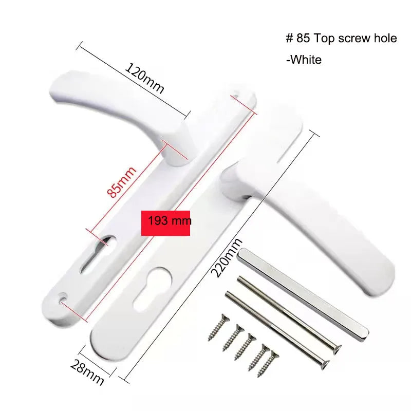 Narrow Universal Security Sliding Door Handle Size 85mm 92mm