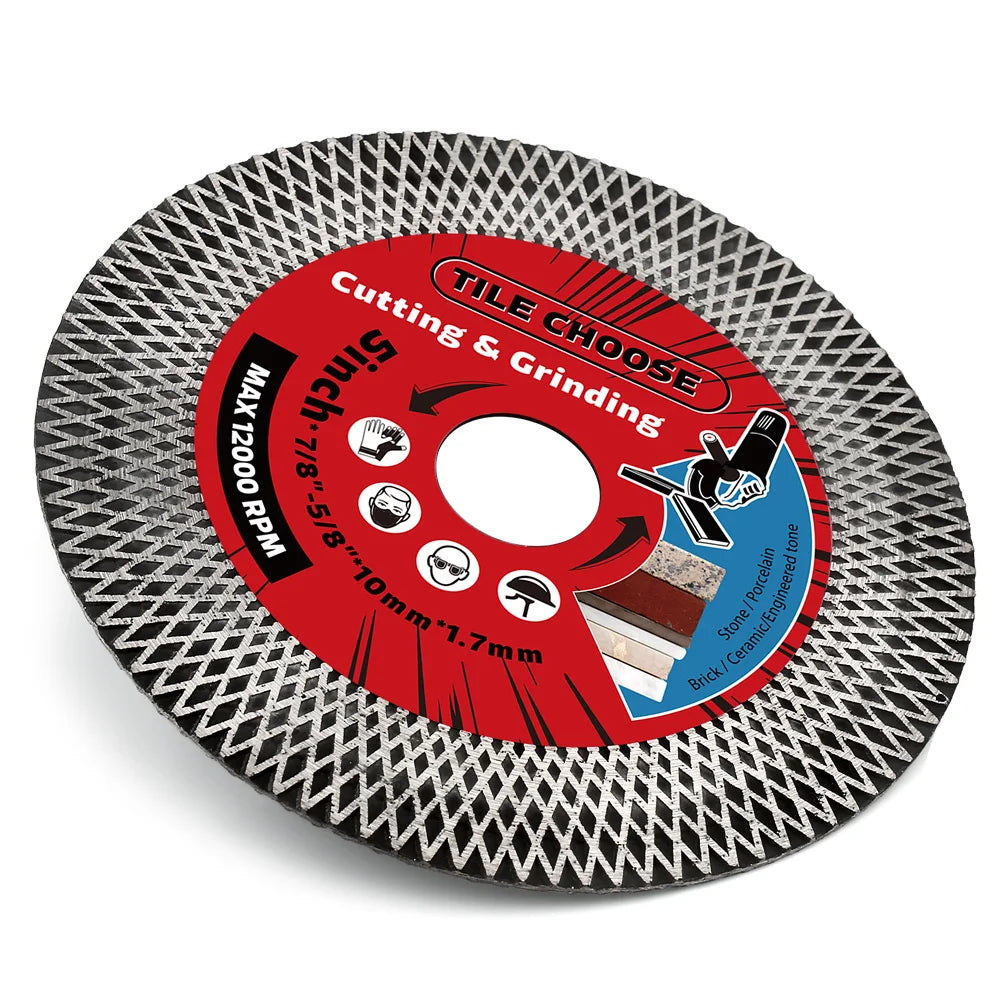 Turbo Diamond Cutting Disc 115–125mm – Porcelain, Tile & Granite