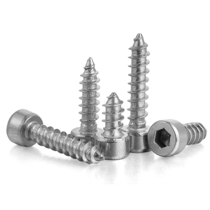 20/55pcs M2 M2.6 M3 M4 M5 M6 Hexagon Hex Socket Cap Head Self Tapping