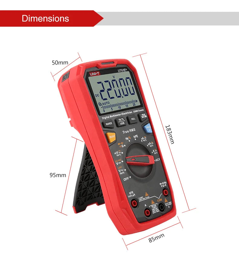UNI T UT61B+ UT61E+ UT61D+ Smart Professional Digital Multimeter