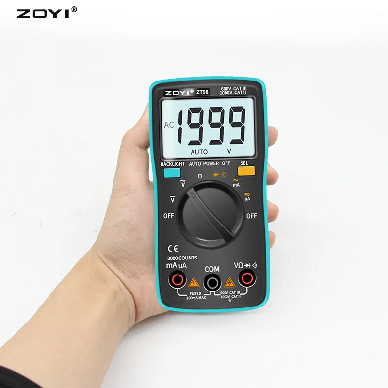 ZOYI Digital Multimeter ZT-98 Auto Range AC and DC Voltage Current