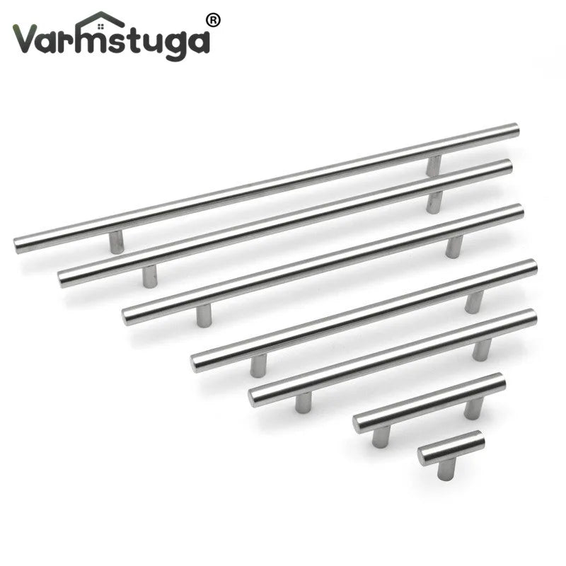 Modern Stainless Steel Kitchen Door Cabinet T Bar Handle Pull Knob