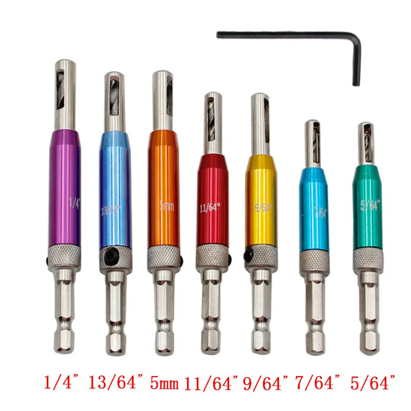 4/7PC2/2.8/3.5/4.5/5/6.35mm HSS Self Centering Hinge Center Hexagon
