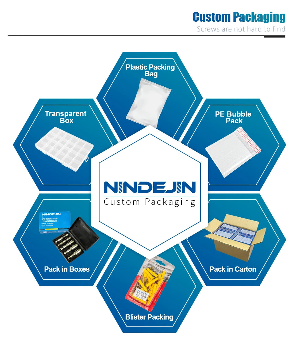 NINDEJIN M2 M2.5 M3 M4 M5 M6 M8 M10 Hexagon Hex Socket Button Head