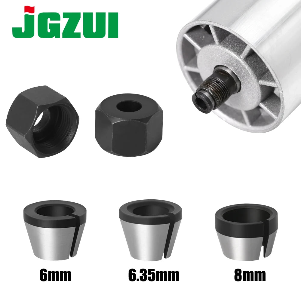 6mm or 6.35mm or 8mm collet chuck with nut Engraving Trimming Machine