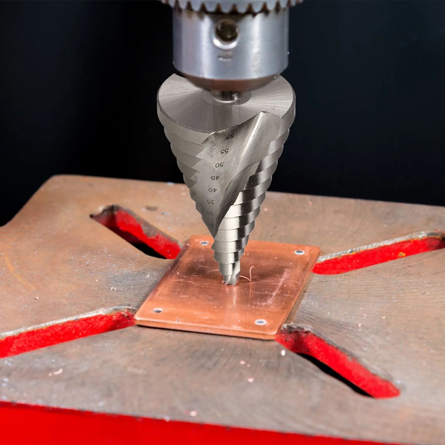 6-60mm Step Drill Bit Spiral Groove Pagoda Hole Cutter Metal Sheet