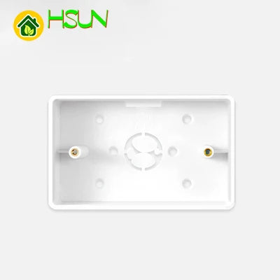 120mm  AU/US/CA Double wall socket Tempered Crystal Glass wall outlet