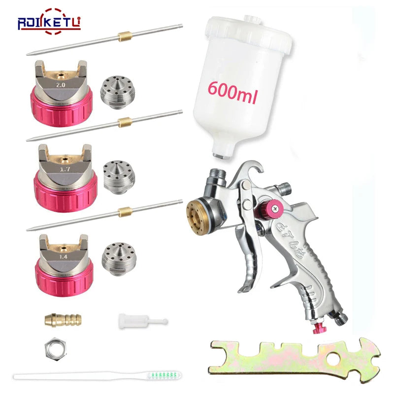 WENXING HVLP Gravity Spray Gun 0.8–2.0mm – Professional Car Painting
