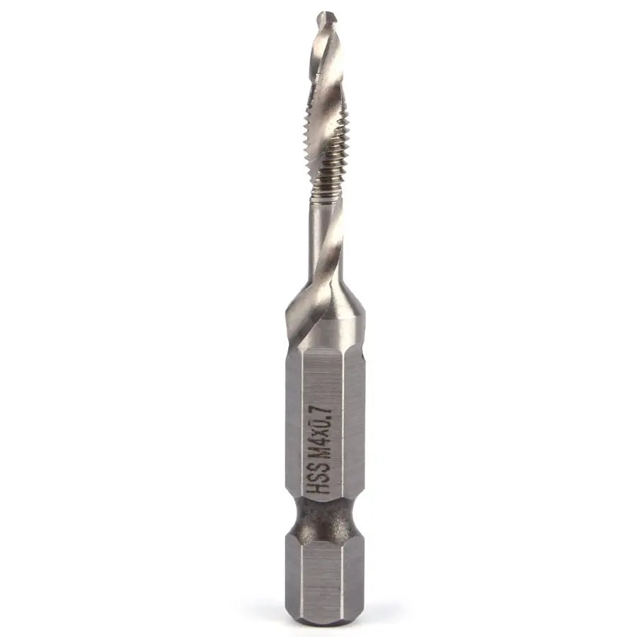 6pcs M3-M10 Screw Tap Drill Bits Hss Taps Countersink Deburr Set