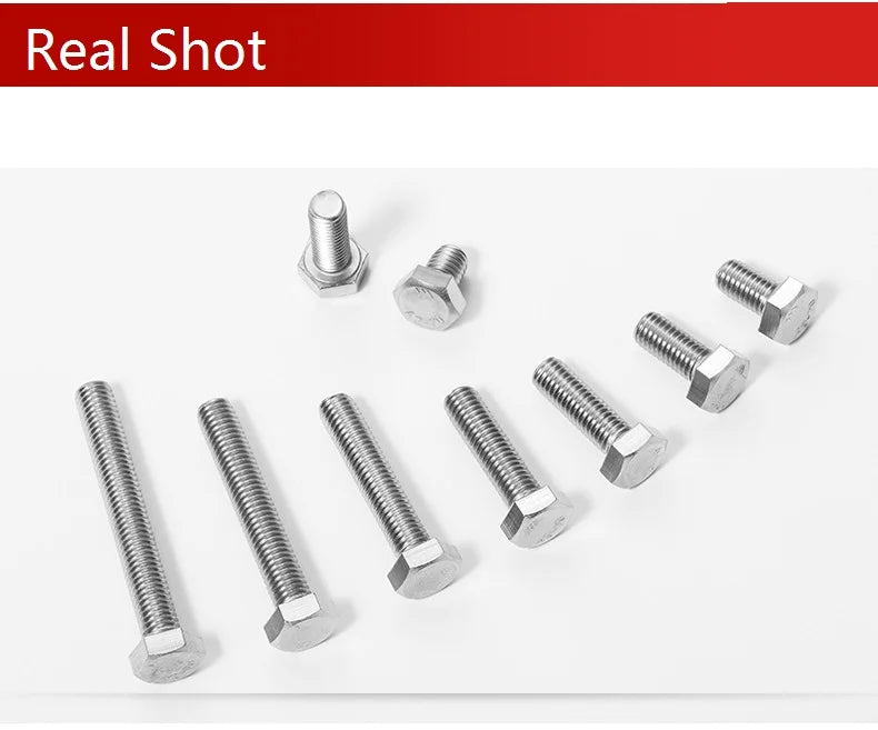 External Hexagon Extended Screws 304 Stainless Steel Outer Flat