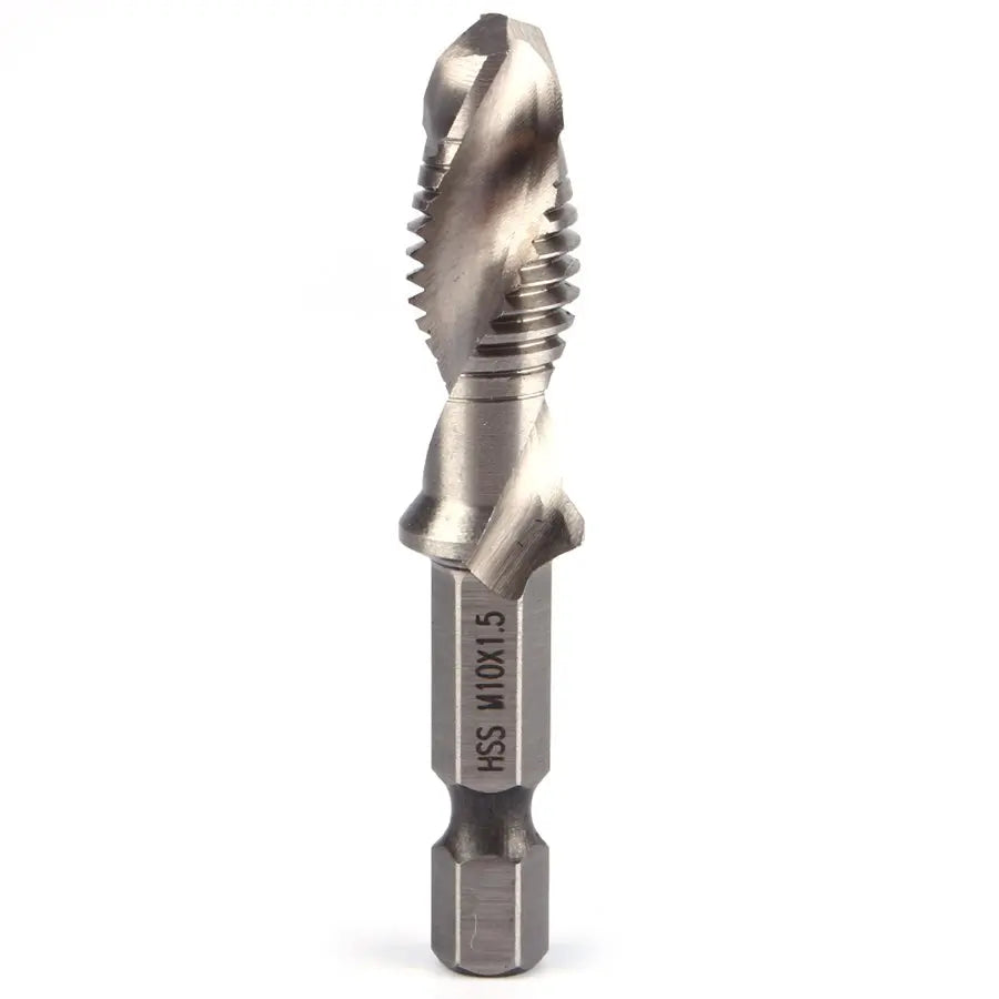 6pcs M3-M10 Screw Tap Drill Bits Hss Taps Countersink Deburr Set