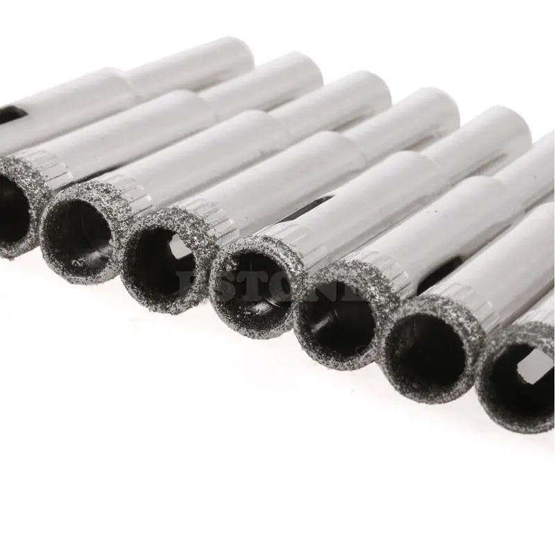 10Pcs Diamond Coated Core Drill Bits 5mm 6mm 8mm 10mm 12mm Hole Saw