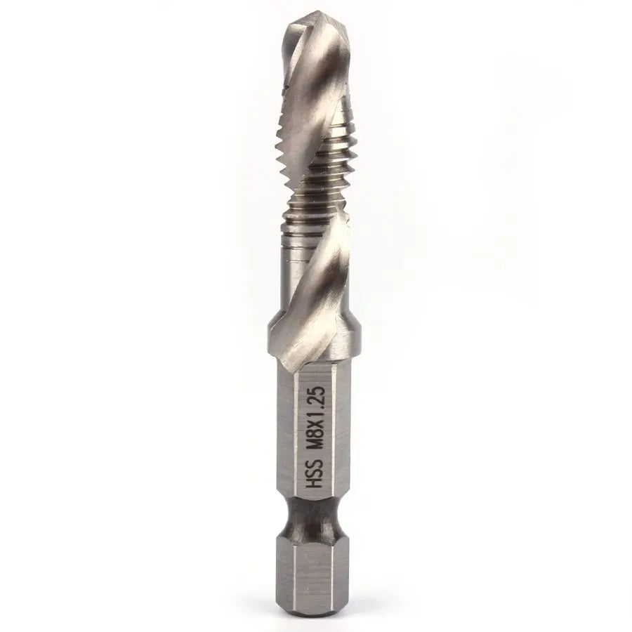 6pcs M3-M10 Screw Tap Drill Bits Hss Taps Countersink Deburr Set